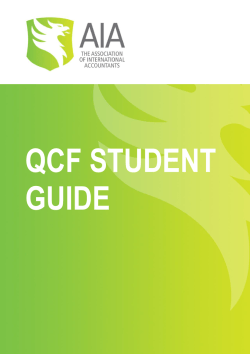 QCF Student Guide 2014 - Association of International