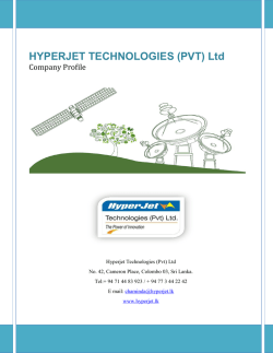 HYPERJET TECHNOLOGIES (PVT) Ltd