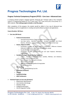 Prognoz Technologies Pvt. Ltd.