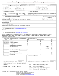 EURAMET.M.P-S13 registration and progress form