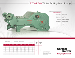 PZG (PZ-7) Triplex Drilling Mud Pump