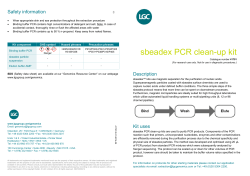 sbeadex PCR clean-up kit