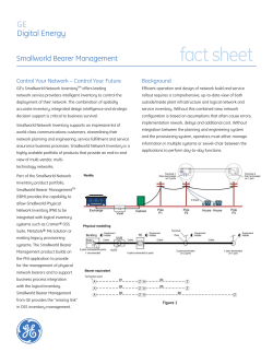Download Smallworld Bearer Management Fact Sheet