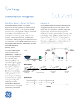 Download Smallworld Bearer Management Fact Sheet