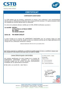 CERTIFICAT