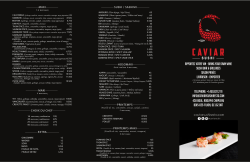 Menu PDF - Caviar Sushi