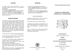 Guida alla Biblioteca Scientifica e Tecnologica
