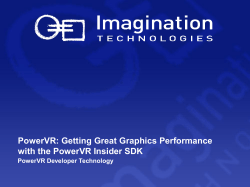Getting Great Graphics Performance with the PowerVR Insider SDK