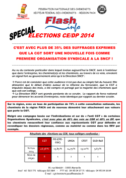 flash info - Cheminots CGT Marseille