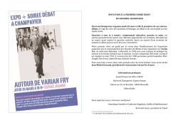 INVITATION &Agrave; LA PREMI&Egrave;RE SOIR&Eacute;E DEBAT DE CHEVREUL