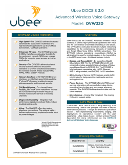 DVW32D - Ubee Interactive