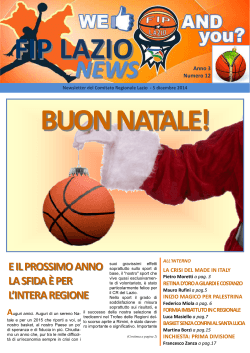 dicembre 2014 - Federazione Italiana Pallacanestro