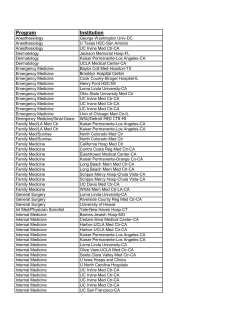 Match List 2014