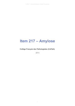 Item 217 &ndash; Amylose