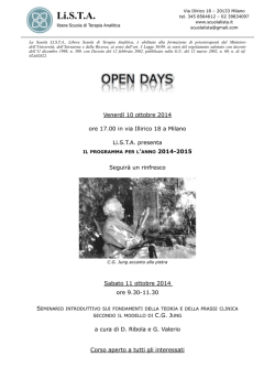 Opendays - scuola Lista apre le porte