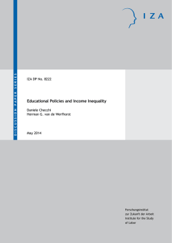 Educational Policies and Income Inequality