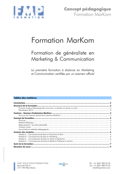 Documentation compl&egrave;te - Concept p&eacute;dagogique