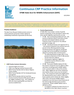 State Acre for Wildlife Enhancement (SAFE)