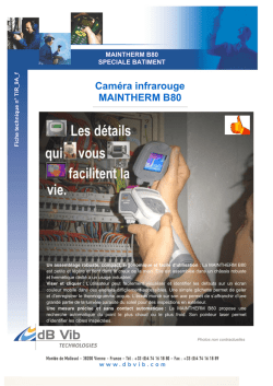 Fiche Technique de MAINTHERM S80
