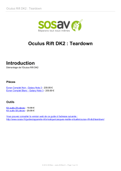 Oculus Rift DK2 : Teardown
