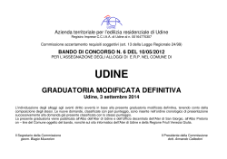 GRADUATORIA MODIFICATA DEFINITIVA