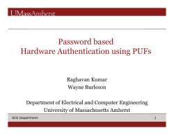 PHAP: Password based Hardware Authentication using PUFs