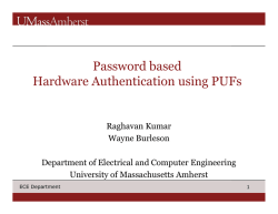 PHAP: Password based Hardware Authentication using PUFs