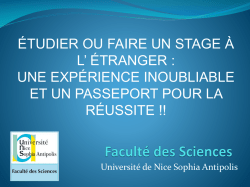 Informations Erasmus