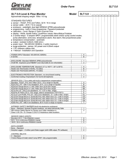 SLT 5.0 Order Form - Greyline Instruments