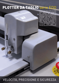 Brochure CutPLOT e plotter MicroCAD serie EDO