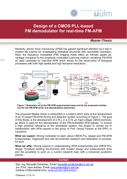 Design of a CMOS PLL-based FM demodulator for real-time FM-AFM