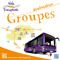 Destination groupes dans les Vals du Dauphiné