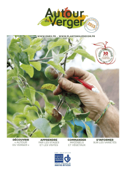 Brochure Autour du verger 2015