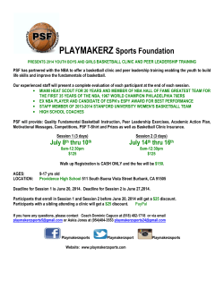 PSF Camp Flyer - Providence High School