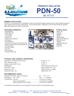 Detergent Bulletin PDN-50