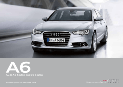 Audi A6 Sedan and S6 Sedan
