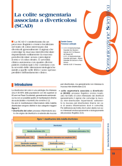 La colite segmentaria associata a diverticolosi (scad)