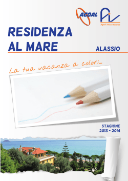 Brochure - Residenza al mare Alassio