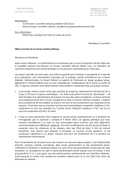 La lettre de Christoph Blocher (PDF, en français)