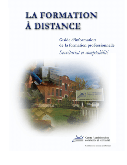 Guide de la Formation &agrave; distance - Commission scolaire des Draveurs
