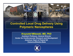 Controlled Local Drug Delivery Using Polymeric Nanospheres