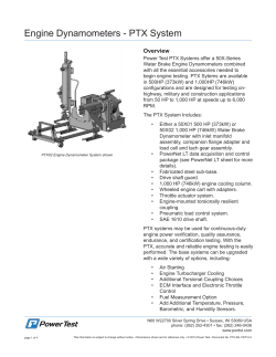 Engine Dynamometers - PTX System