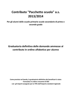 graduatoria definitivapacchetto scuola as 2013/2014