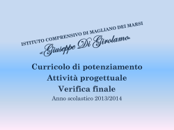 scuola secondaria - Istituto Comprensivo Magliano dei Marsi "G. Di