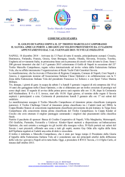 Cartella stampa - Vela in Campania