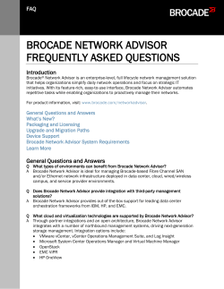 Brocade Network Advisor