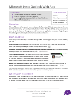 Download Microsoft Lync: Outlook Web App