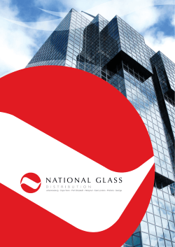 Brochure - National Glass Distribution