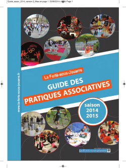 Guide associations 2014-2015 - La-Ferté-sous