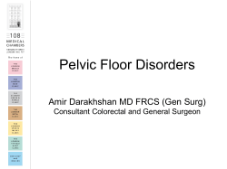 Amir Darakhshan Pelvic Floor Disorders